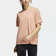 Adidas TRNG 3S TEE [H51188] 女 短袖 上衣 T恤 亞洲版 運動 訓練 健身 吸濕 排汗 粉橘