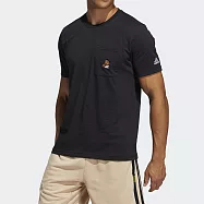 Adidas Dame Avatar Pkt [GP3435] 男 T恤 籃球 運動 休閒 短袖 上衣 亞洲尺寸 黑 M 黑