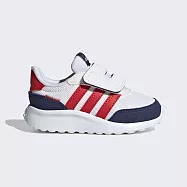 Adidas Run 70s AC I [GW0326] 小童 慢跑鞋 運動 休閒 寬楦 柔軟 避震 魔鬼氈 白紅 深藍 15 白/深藍