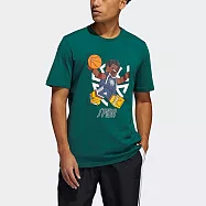 Adidas Don Lego Ss [GU2716] 男 短袖上衣 T恤 運動 籃球 樂高 聯名 棉質 亞洲版 綠 M 綠