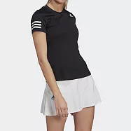 Adidas Club Tee [GL5530] 女 短袖 上衣 運動 網球 吸濕 排汗 網布 舒適 亞洲版 黑 L 黑
