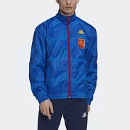 Adidas FEF WC ANTHM [HE8920] 男 雙面 運動 外套 足球 西班牙國家隊 亞洲版 立領 紅 藍 2XL 紅/藍