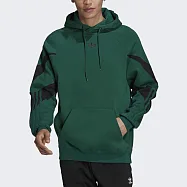 Adidas Shark Hoodie [H09030] 男 連帽上衣 帽T 長袖 運動 休閒 舒適 穿搭 綠 S 綠/黑