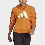 Adidas W FI 3B Hoodie [H57341] 女 連帽上衣 帽T 運動 休閒 亞洲版 純棉 舒適 橘 XS 橘