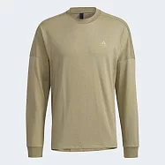 Adidas M Si Wrd Tee [HA1870] 男 長袖上衣 運動 訓練 休閒 舒適 寬鬆 亞洲版 綠 XL 綠