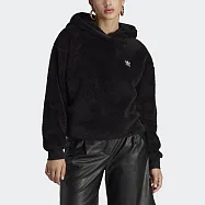 Adidas Ess+ Hoodie [IC2253] 女 連帽上衣 帽T 運動 休閒 舒適 寬鬆 亞洲版 黑 M 黑
