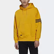 Adidas New C Hoodie [HM1873] 男 連帽上衣 帽T 運動 休閒 刷毛 寬鬆 舒適 國際版 黃 L 黃/黑