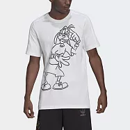 Adidas Disney Tee 2 [HC0646] 男 短袖 上衣 T恤 運動 休閒 迪士尼 高飛 愛迪達 白 M 白/黑