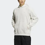 Adidas St Mat Hoody [HN8997] 男 連帽上衣 帽T 運動 訓練 休閒 寬鬆 刷毛 亞洲版 米白 M 米