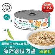 24罐組 TOMA-PRO 優格 吃貨拼盤 100%零榖 貓用主食罐80g 膳食纖維 維生素等天然營養素 主食罐 貓罐頭 - 1海陸總匯肉醬80g&times;24
