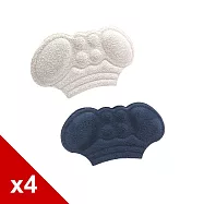 糊塗鞋匠 優質鞋材 F61 3mm加大蝴蝶後跟貼 4雙 無 A01薄款膚色