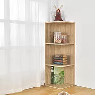 【H&R安室家】開放式三層角落櫃/收納櫃BCF62