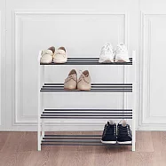 【H&R安室家】台製開放式四層鞋架/收納鞋架SH96