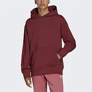 Adidas C Hoodie FT [HA9295] 男 連帽上衣 帽T 運動 休閒 毛圈布 柔軟 舒適 寬鬆 暗影紅 M 紅
