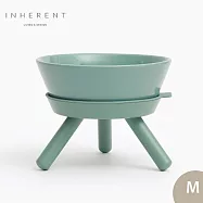 Inherent Oreo 寵物低腳碗 寵物碗 寵物碗架 狗碗 M 翡翠綠