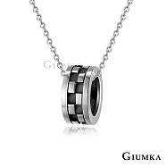 GIUMKA情侶鋼項鍊羅馬情緣滾輪設計男女情人對鍊推薦單個價格 MN08049 45cm 小墜