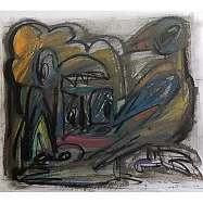 【玲廊滿藝】李坤德-有鳥的頭像之一36.5x32cm