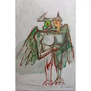 【玲廊滿藝】李坤德-長翅膀的牛魔王28x42cm