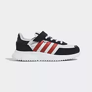 Adidas Retropy F2 [GW9598] 中童 休閒鞋 經典 復古 麂皮 舒適 魔鬼氈 黑紅 18.5 黑/紅