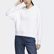 Adidas FOC GFX Hoody [HY2818] 女 連帽上衣 帽T 亞洲版 棉質 舒適 休閒 穿搭 白 L 白