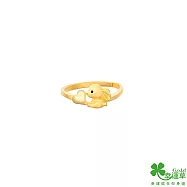 幸運草金飾 小萌兔黃金戒指