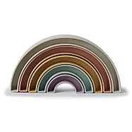 美國Mushie 彩虹疊疊樂-熱帶色系