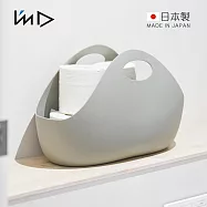 【日本岩谷Iwatani】ENOTS 日製軟質PE手提收納籃-9L- 灰