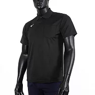 Mizuno [32TA151709] 男 POLO衫 短袖上衣 運動 慢跑 吸濕 排汗 透氣 抗紫外線 美津濃 黑 L 黑