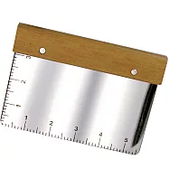 《FOX RUN》木柄測量切麵刀 | 麵糰 烘焙切麵刀麵團刀 切麵刀