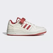 Adidas Forum Low [GW2043] 男女 休閒鞋 運動 經典 復古 魔鬼氈 舒適 穿搭 愛迪達 米白 紅 26.5cm 白/紅