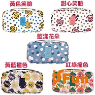 【iSFun】繽紛玩色*防水內衣收納包 藍漾花朵