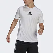 Adidas M 3S BACK TEE [GM2135] 男 短袖上衣 T恤 亞洲版 運動 休閒 訓練 吸濕 排汗 白 M 白/黑