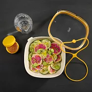 《Trudeau》加拿大 Fuel醬料罐+可微波密封便當盒 | 環保餐盒 保鮮盒 午餐盒 飯盒 - 米黃1.4L - 米黃1.4L