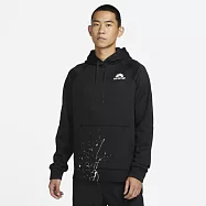NIKE AS M NK TF FLEECE TOP DYE 男連帽上衣-黑-DV9907010 L 黑色