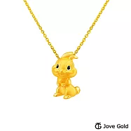 Disney迪士尼系列金飾 黃金墜子-可愛桑普兔款 送玫瑰鋼項鍊