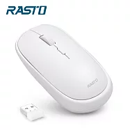 RASTO RM15 超靜音美型無線滑鼠 白色