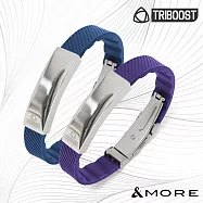 &MORE愛迪莫 Triboost 極致鈦鍺手環 (白鋼) - 亞維儂紫