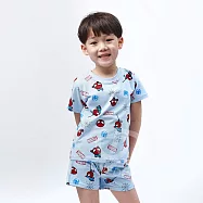 【ONEDER 旺達棉品】迪士尼冰雪奇緣 艾莎 漫威蜘蛛人 蠟筆小新 凱蒂貓Kitty 兒童純棉短袖睡衣 純棉套裝居家服- 110 漫威蜘蛛人 ML-NF001