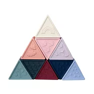 jellystone 三角矽膠積木塔 (大地色系)