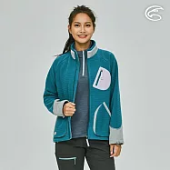 ADISI 女Soft Checker刷毛輕防風保暖外套AJ2221038 (S-2XL)|格紋 抗靜電 吸濕快乾 彈性 刷毛外套 機能 休閒 M 孔雀石