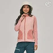 ADISI 女Soft Checker刷毛輕防風保暖背心AV2221039 (S-2XL)|格紋 抗靜電 吸濕快乾 彈性 刷毛背心 機能 休閒 L 黏土粉