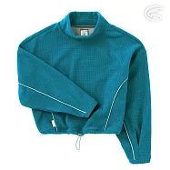 ADISI 女Soft Checker刷毛輕防風保暖高領T AL2221040 (S-2XL)|格紋 抗靜電 吸濕快乾 彈性 機能 休閒 XL 孔雀石