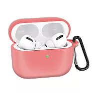 NISDA for Airpods Pro 2 PC+硅膠內植絨保護套 蜜桃粉