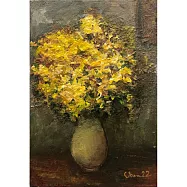 【玲廊滿藝】陳雅惠- 黃花燦開22.5x15.5cm