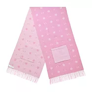 COACH星星印花長版羊毛圍巾(多色選)- 粉紅