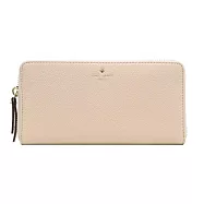 Kate Spade 素面皮革長夾 暖米色
