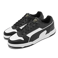Puma 休閒鞋 RBD Game Low 男鞋 女鞋 黑 白 皮革 經典 低筒 板鞋 38637307 27cm BLACK/WHITE