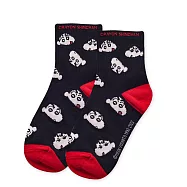 【ONEDER 旺達棉品】蠟筆小新中統羅紋襪 野原新之助長襪 春日部防衛隊襪 台灣製棉襪女襪- 滿版蠟筆小新 SC-A316