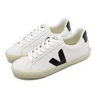 Veja 休閒鞋 Esplar Logo Leather 女鞋 白 黑 皮革 法國小白鞋 EO0200005A 25.5cm EXTRA WHITE/BLACK