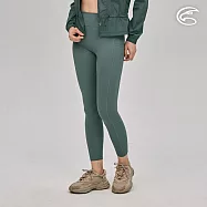 ADISI 女高彈快乾收腹提臀緊身褲AP2391104 (S-XL)|瑜珈褲 緊身長褲 Leggings 內搭褲 運動褲 抗UV 抗紫外線 吸濕速乾 M 香脂綠